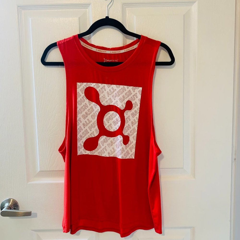 Orangetheory Fitness Red Women's Muscle Tank, Size L, EUC